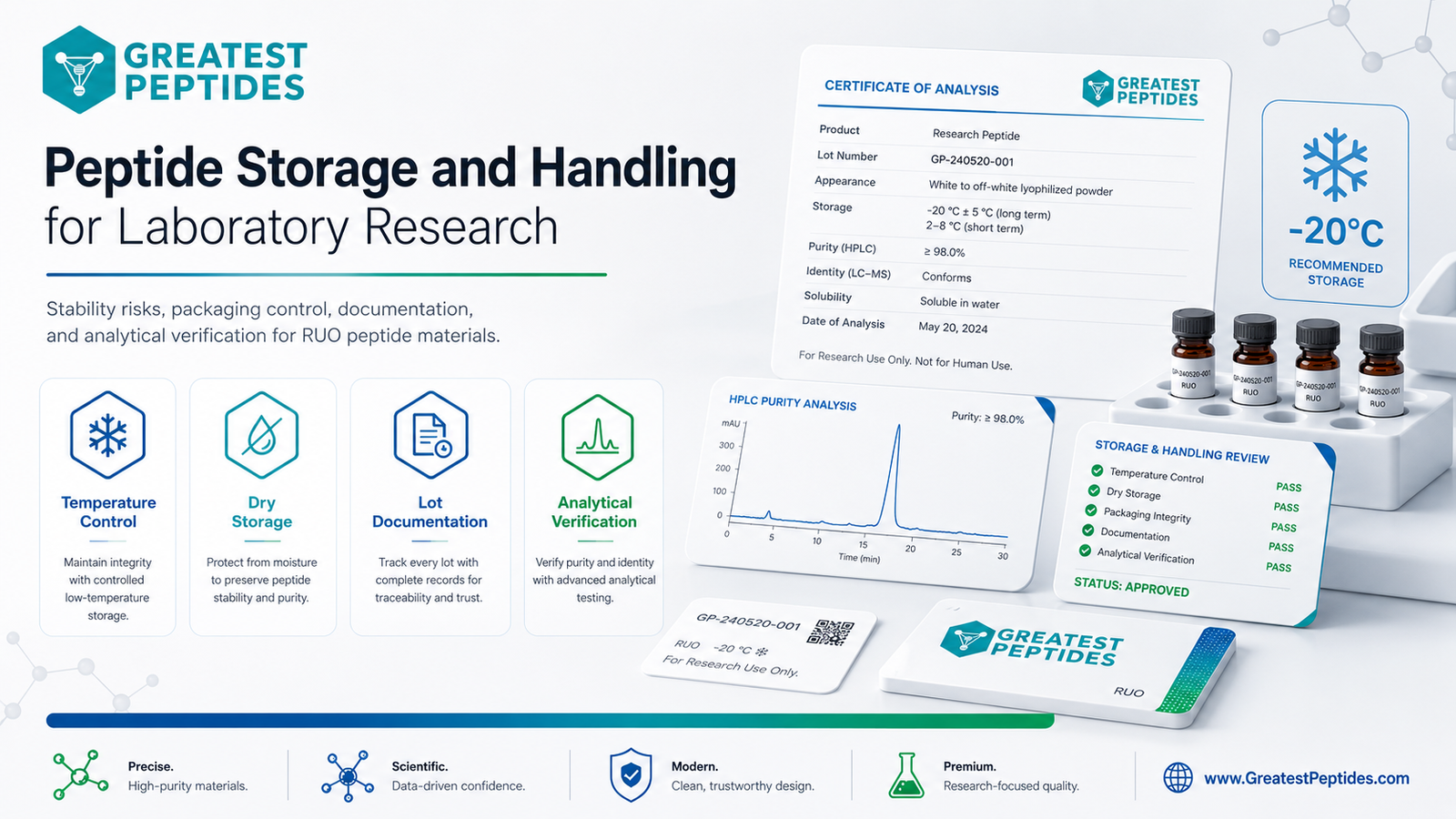 Peptide Storage and Handling for Laboratory Research